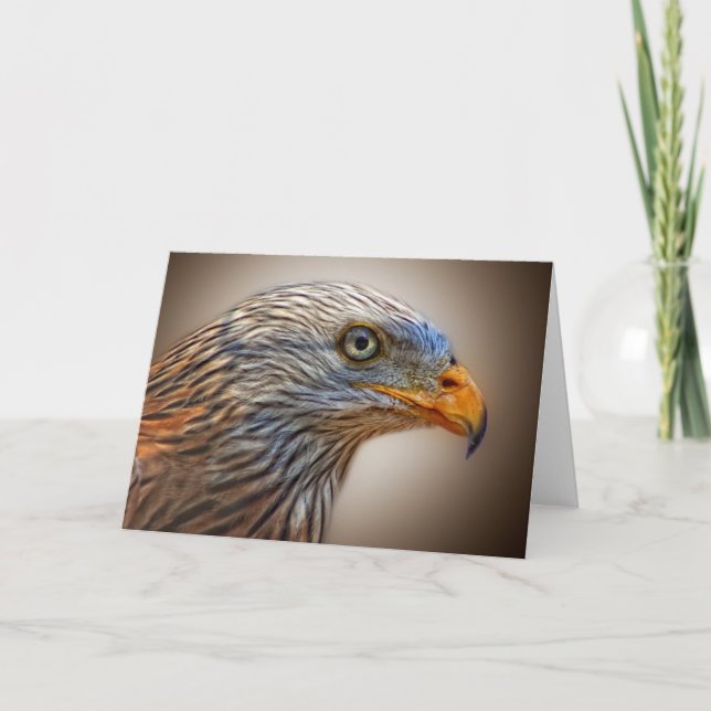 Cartão O pássaro vermelho do papagaio (Frente)