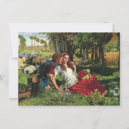 Cartão O Pastor e seu Namorada (de Holman Hunt)