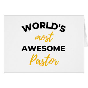 Cartão O Pastor Mais Fantástico do Mundo Bl