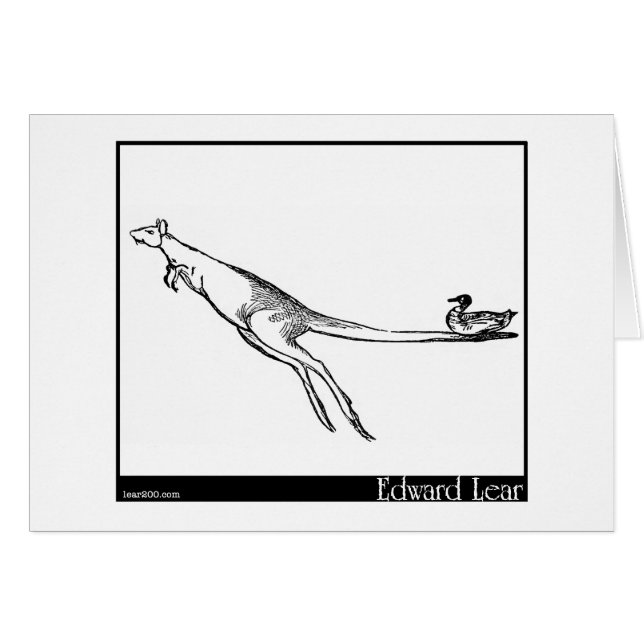 Cartão O pato e o canguru (Frente Horizontal)