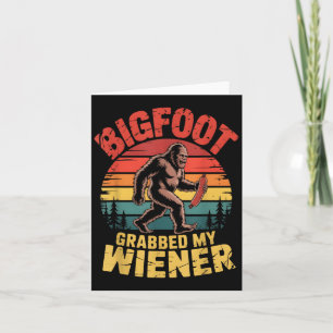 Cartão O Pé Grande Roubou O Meu Sasquatch Da Camisa Escor