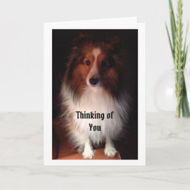 Cartão O pensamento de você carda