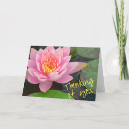 Cartão O pensamento de você carda - waterlily