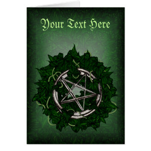 Cartão O Pentacle & a hera