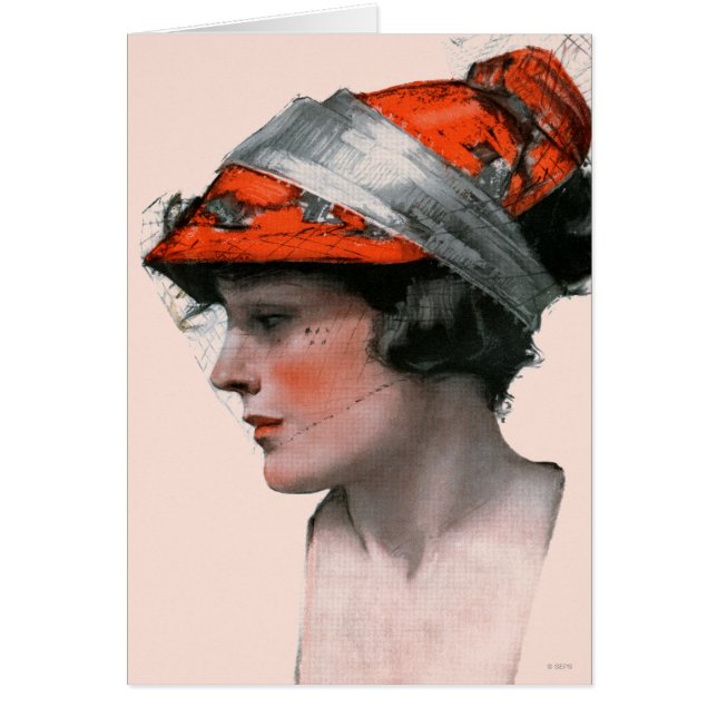 Cartão O perfil da mulher (Frente)