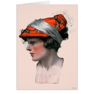 Cartão O perfil da mulher