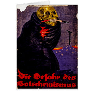 Cartão O Perigo do Bolshevismo