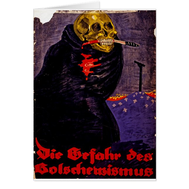 Cartão O Perigo do Bolshevismo (Frente)