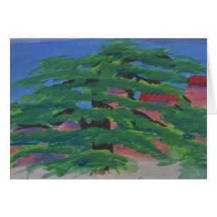 Cartão O pinho antigo em Château le Seuil