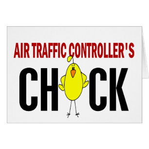 Cartão O pintinho de controlador aéreo