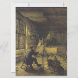 Cartão O Pintor em seu Workshop (Estúdio de Artistas)