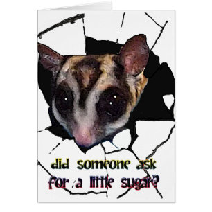 Cartão O planador do açúcar fez alguém pede pouco açúcar