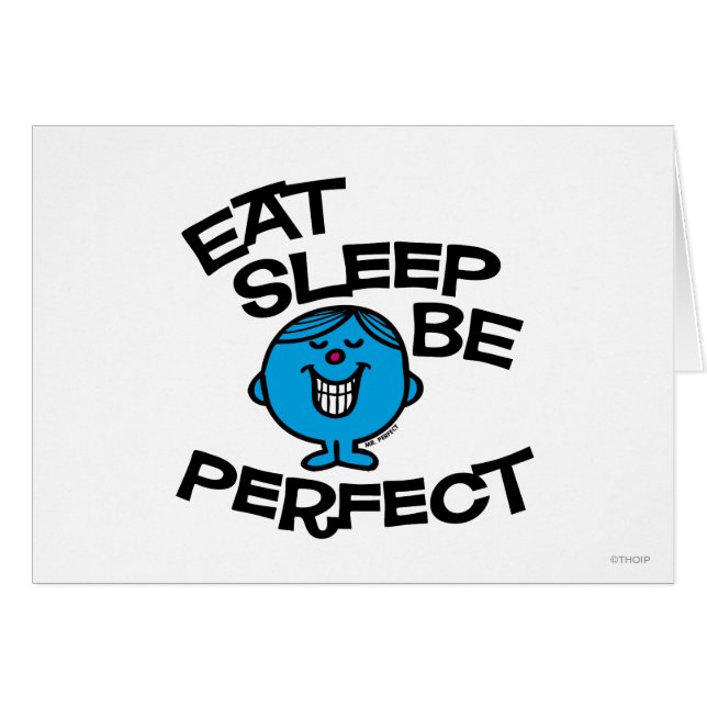 Cartão O Plano de Vida do Sr. Perfect (Frente Horizontal)