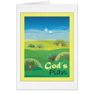 Cartão O plano do deus