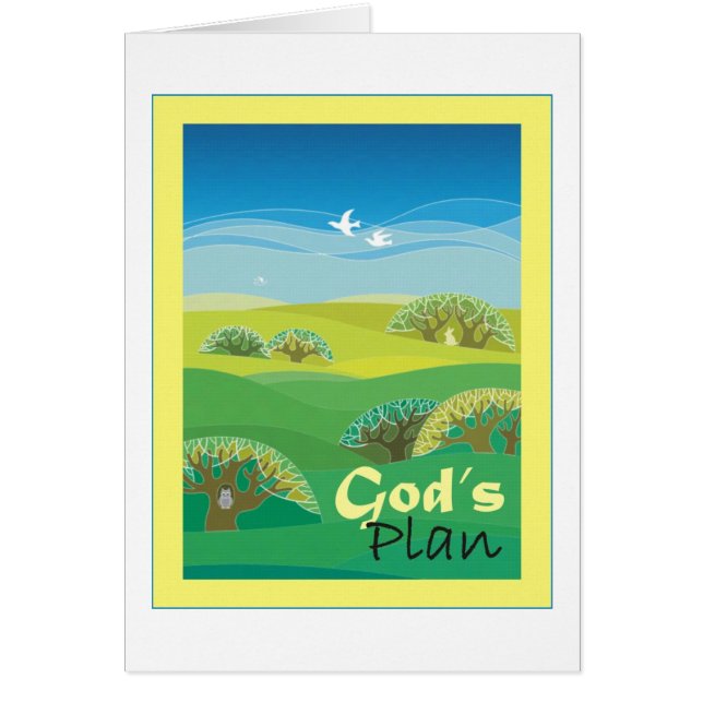 Cartão O plano do deus (Frente)