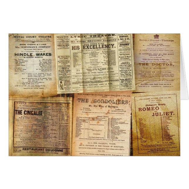 Cartão O Playbills (Frente Horizontal)