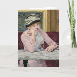 Cartão O Plum por Manet Pintura Impressionista