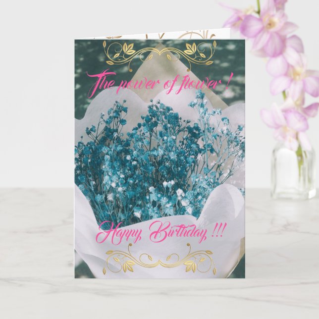 Cartão O poder da ventoinha (Orquídea)