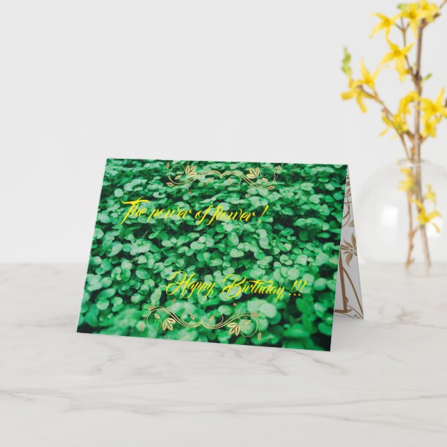 Cartão O poder da ventoinha (Flor Amarela)