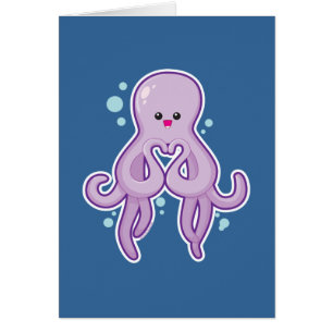Cartão O polvo ama-o