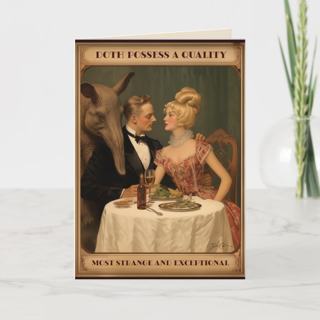 Cartão O ponto possui uma qualidade mais estranha e excep (Frente)