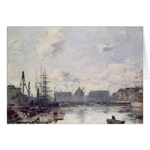 Cartão O porto do comércio, Le Havre, 1892