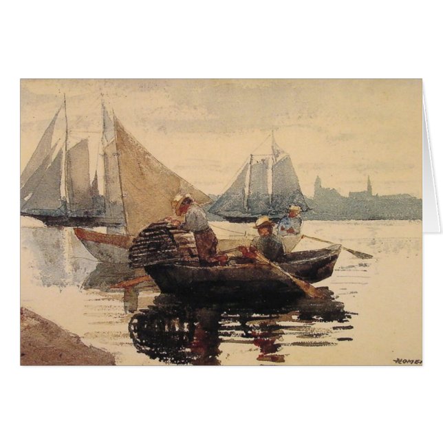 Cartão O pote de lagosta (Frente Horizontal)