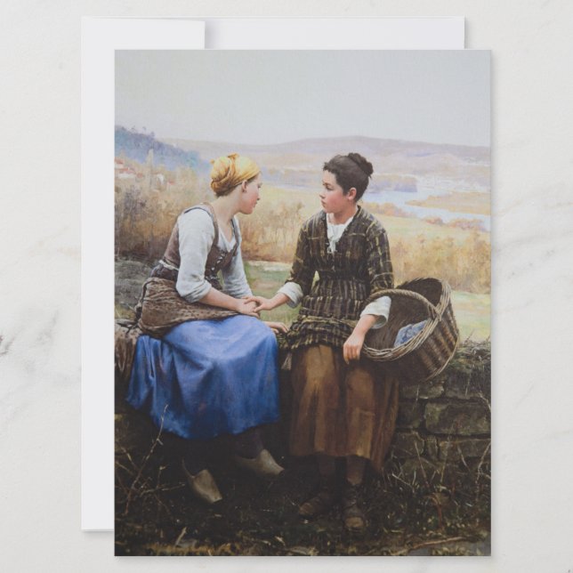 Cartão O primeiro luto (simpatia em luto) (Frente)