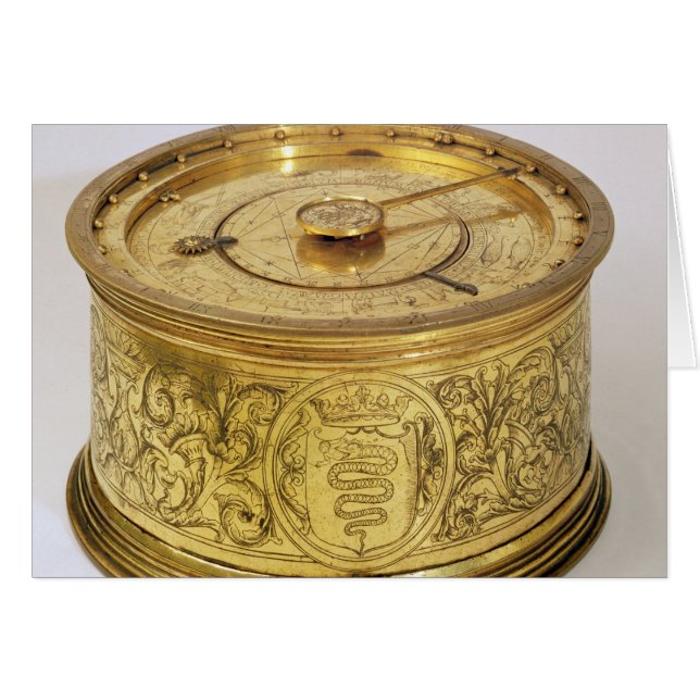 Cartão O primeiro relógio acionado por primavera com fuse (Frente Horizontal)