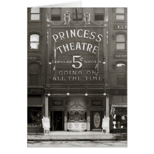 Cartão O Princess Theatre, 1910
