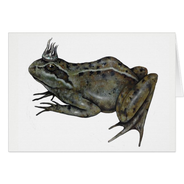 Cartão O príncipe do sapo (Frente Horizontal)