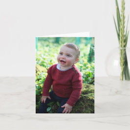 Cartão O príncipe Louis comemora o seu primeiro aniversár