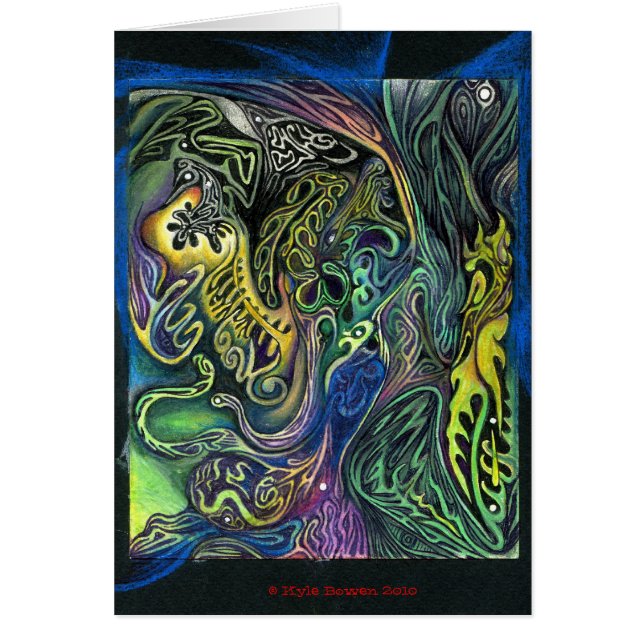 Cartão O processo de imaginação (Frente)