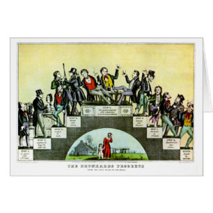 Cartão O processo do Drunkard