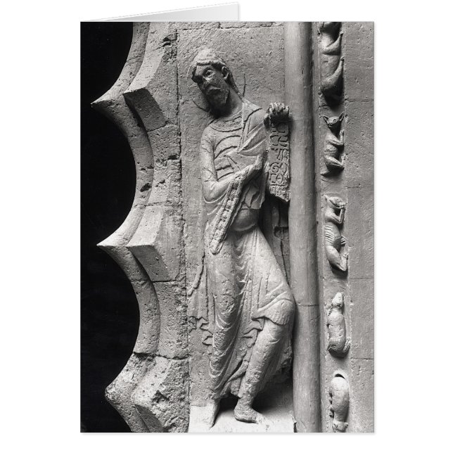 Cartão O profeta Isaiah que solta uma bactéria (Frente)