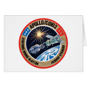 Cartão O projeto do teste de Apollo-Soyuz (ASTP)