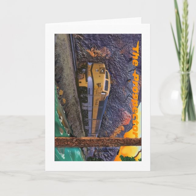 Cartão O Prospector de Rio Grande no desfiladeiro real (Frente)