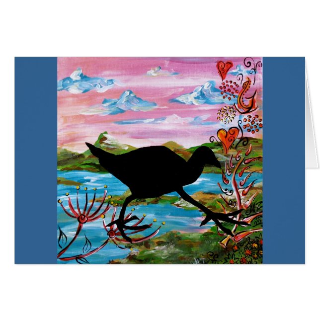 Cartão O Pukeko (Frente Horizontal)