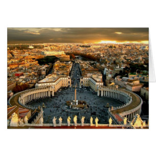 Cartão O quadrado de St Peter, vaticano