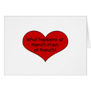 Cartão O que acontece nas estadas de Nana
