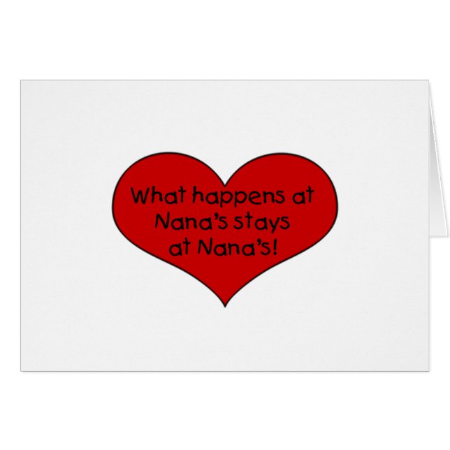 Cartão O que acontece nas estadas de Nana (Frente Horizontal)