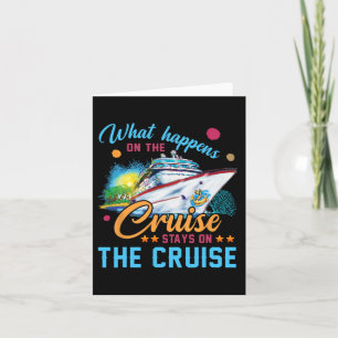 Cartão O Que Acontece No Cruzeiro Fica No Cruzeiro