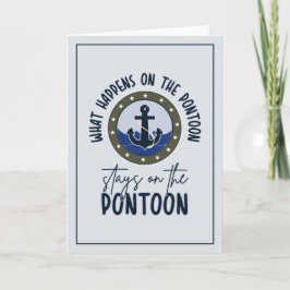 Cartão O que acontece no pontão fica no pontão