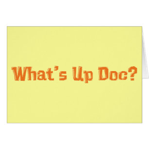 Cartão O que é acima dos presentes do Doc