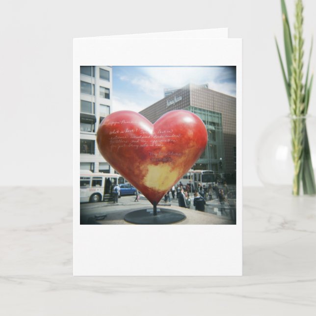 Cartão O que é amor… (Frente)