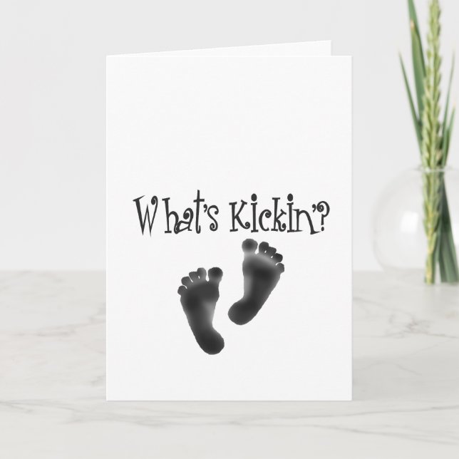 Cartão O que é o Kickin? Designs (Frente)