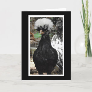 Cartão O que está acontecendo com o jogo de frango engraç