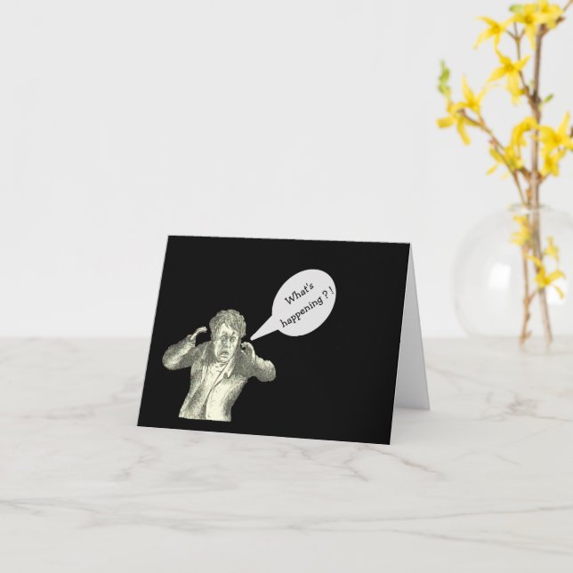 CARTÃO "O QUE ESTÁ ACONTECENDO?!/SÓ VERIFICANDO/CARTÃO MA (Flor Amarela)