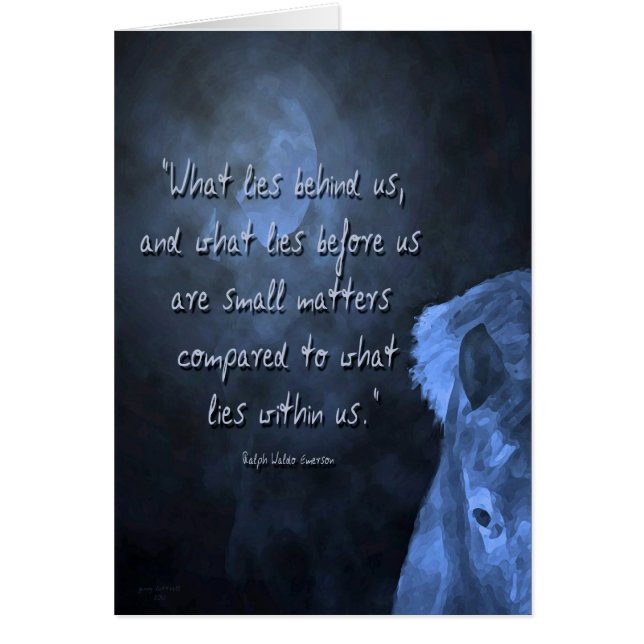 Cartão o que está por trás de nós... (Frente)