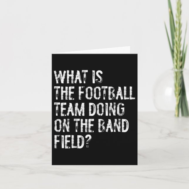 Cartão O Que Faz A Equipe De Futebol Na Marching Ba? (Frente)